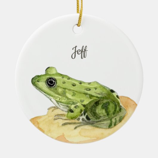 Frosch Keramik Ornament (Vorne)