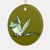 Frosch Keramik Ornament (Links)