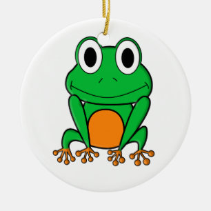 Frosch Keramikornament