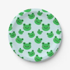 Frosch Kinder Party Geschirr Niedlich Green Toad F Pappteller