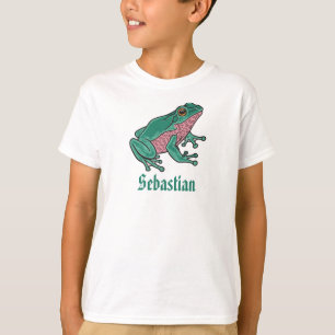 Frosch-Kinder-T-Shirt anpassbares Tier-T-Shirt für T-Shirt