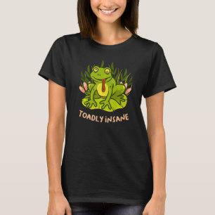Frosch klopfte zu verrückter Totenfrosch auf Lily T-Shirt
