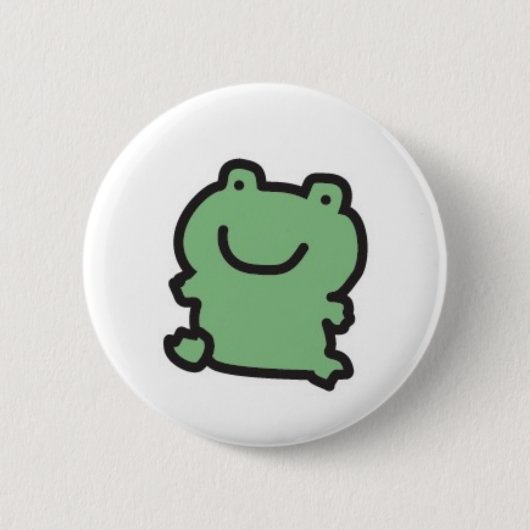 Frosch-Knopf Button (Vorderseite)