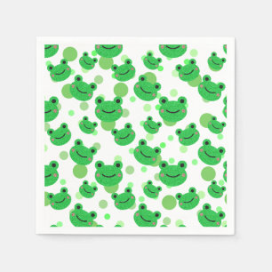 Frosch Konfetti Kinder Geburtstagsfeier Serviette