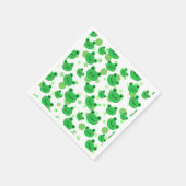 Frosch Konfetti Kinder Geburtstagsfeier Serviette (Ecke)