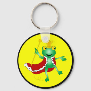 Frosch-König Keychain Schlüsselanhänger