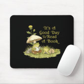 Frosch Kröte liest Buch Lehrern Schülern Kinder Bu Mousepad (Mit Mouse)