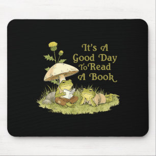 Frosch Kröte liest Buch Lehrern Schülern Kinder Bu Mousepad