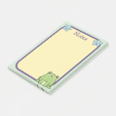 Frosch Kröte Und Sterne Post-it Klebezettel (angewinkelt)