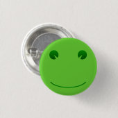 Frosch-Lächeln-Knopf Button (Vorne & Hinten)