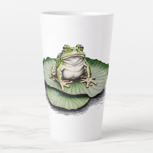 Frosch Latte Coffee Tasse (Vorderseite)