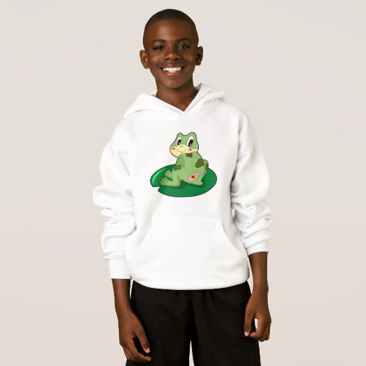 Frosch Leaf Heart Plaster Hoodie (Vorne ganz)