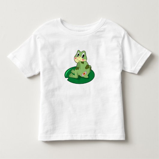 Frosch Leaf Heart Plaster Kleinkind T-shirt (Vorderseite)