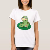 Frosch Leaf Heart Plaster T-Shirt (Vorderseite)