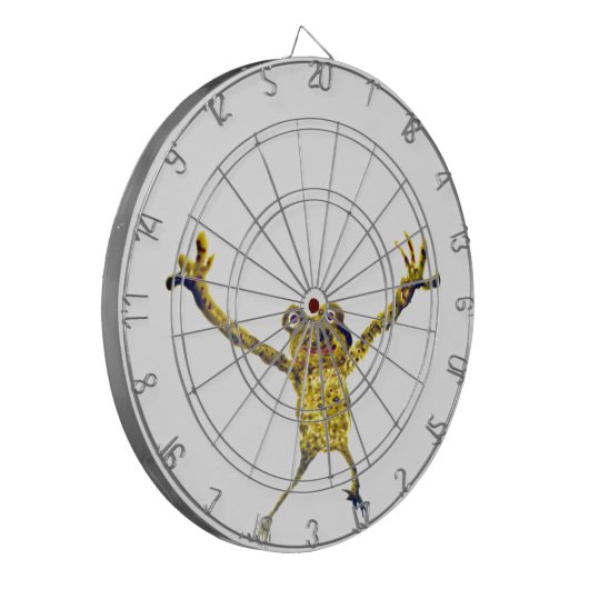 Frosch Leaping Funny Animal Dartscheibe (Vorderseite Links)