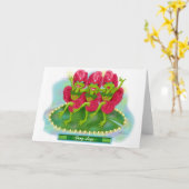 Frosch Legs Karte (Gelbe Blume)
