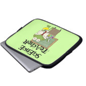 Frosch-Lehrer für Wissenschaft Laptopschutzhülle (Vorne Knopf)