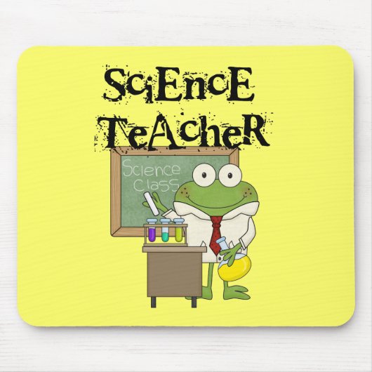 Frosch-Lehrer für Wissenschaft Mousepad (Vorne)