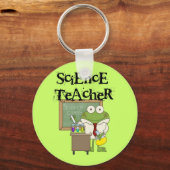 Frosch-Lehrer für Wissenschaft Schlüsselanhänger (Vorderseite)