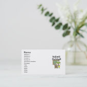 Frosch-Lehrer für Wissenschaft Visitenkarte (Stehend Vorderseite)