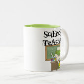 Frosch-Lehrer für Wissenschaft Zweifarbige Tasse (VorderseiteRechts)