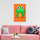 Frosch Leinwanddruck (Insitu (Wohnzimmer))