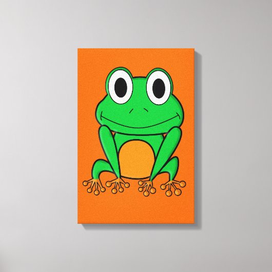 Frosch Leinwanddruck (Vorderseite)