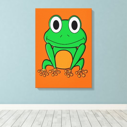 Frosch Leinwanddruck (Insitu (Holzboden))