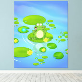 Frosch Leinwanddruck (Insitu (Holzboden))