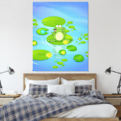 Frosch Leinwanddruck (Insitu (Schlafzimmer))