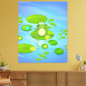 Frosch Leinwanddruck (Insitu (Wohnzimmer))
