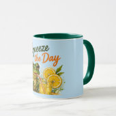 Frosch-Lemonentasse "Den Tag ausquetschen" Tasse (VorderseiteRechts)
