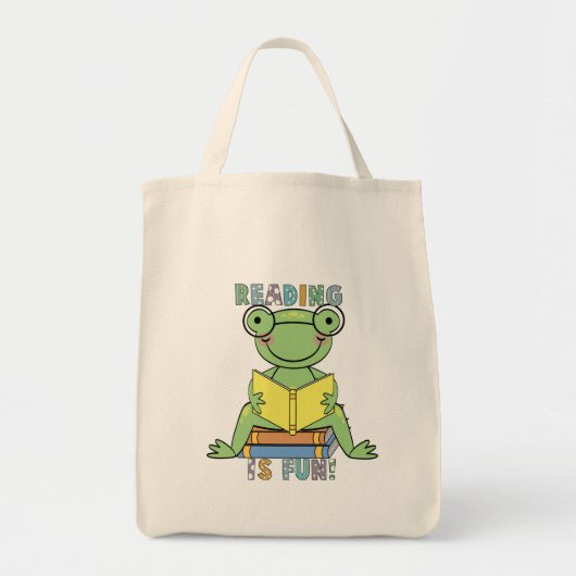 Frosch-Lesung ist Spaß-T - Shirts und Geschenke Tragetasche (Vorne)