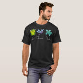Frosch Libelle Schildkröte T-Shirt (Vorne ganz)