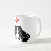 Frosch-Liebe Kaffeetasse (VorderseiteRechts)