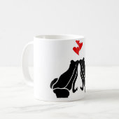 Frosch-Liebe Kaffeetasse (Vorderseite Links)