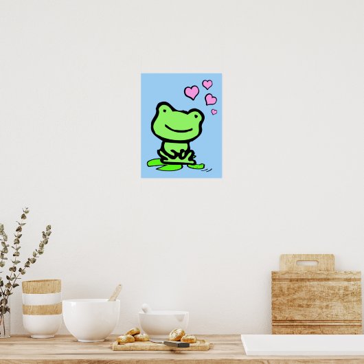 Frosch Liebe Poster (Küche)