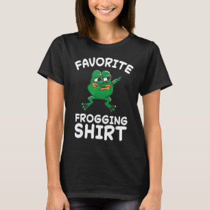 Frosch Liebe Toad Frog Fangjäger Amphibienfang T-Shirt