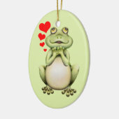 Frosch-Liebe-Zeichnen Keramikornament (Links)