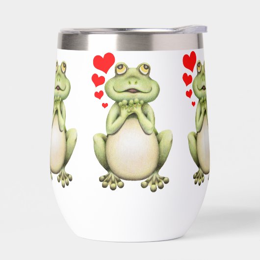 Frosch-Liebe Zeichnend (Links)