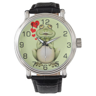 Frosch-Liebe Zeichnend Armbanduhr
