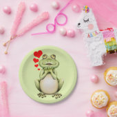 Frosch-Liebe Zeichnend Pappteller (Party)
