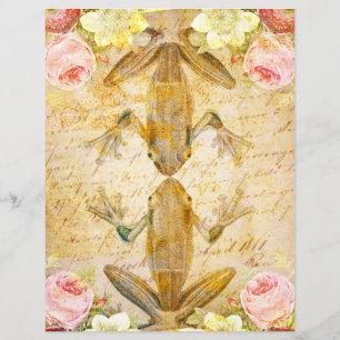 Frosch-Liebes-Scrapbook-Papier