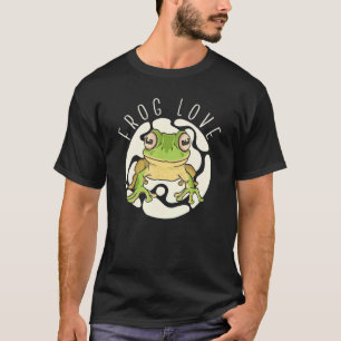 Frosch Liebt Kröte Froschfänger Jäger Amphibien Fa T-Shirt