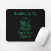 Frosch liest Buch Spaß Männer Frauen Kinder lesen  Mousepad (Mit Mouse)