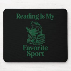 Frosch liest Buch Spaß Männer Frauen Kinder lesen  Mousepad