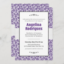 Frosch Lila florale Damask Foto Abschluss