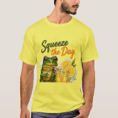 Frosch-Limonen-Tee "Squeeze the Day" T-Shirt (Vorderseite)