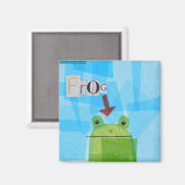 Frosch Magnet (Vorderseite/Rückseite)