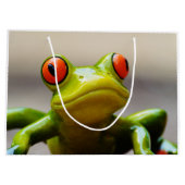 Frosch-Makro Große Geschenktüte (Rückseite)